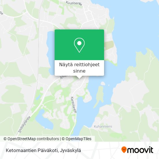 Ketomaantien Päiväkoti kartta