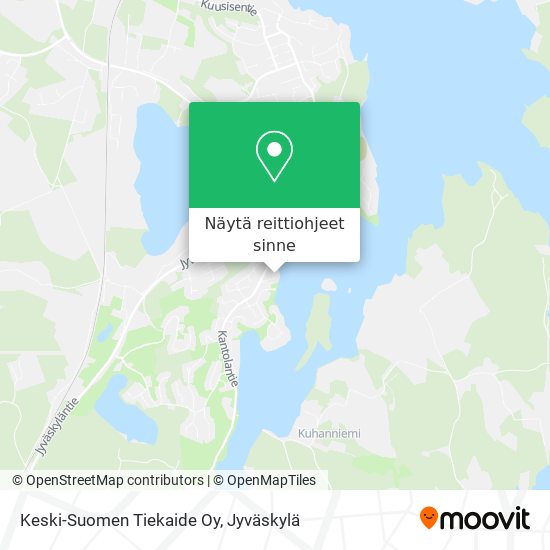 Keski-Suomen Tiekaide Oy kartta