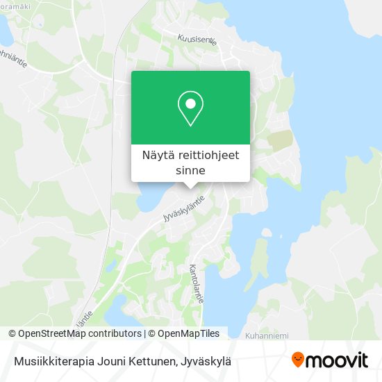 Musiikkiterapia Jouni Kettunen kartta