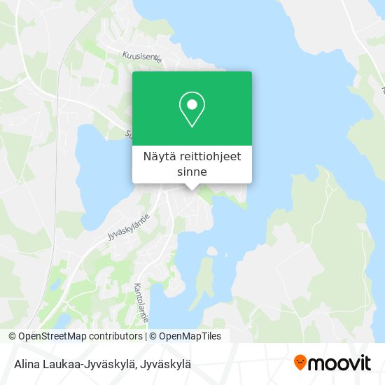 Alina Laukaa-Jyväskylä kartta