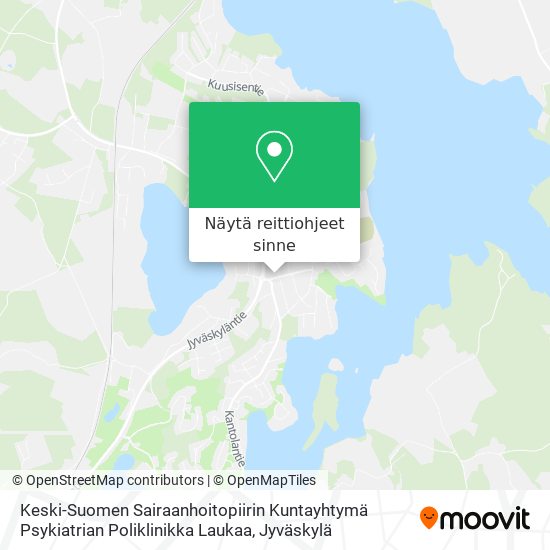 Keski-Suomen Sairaanhoitopiirin Kuntayhtymä Psykiatrian Poliklinikka Laukaa kartta