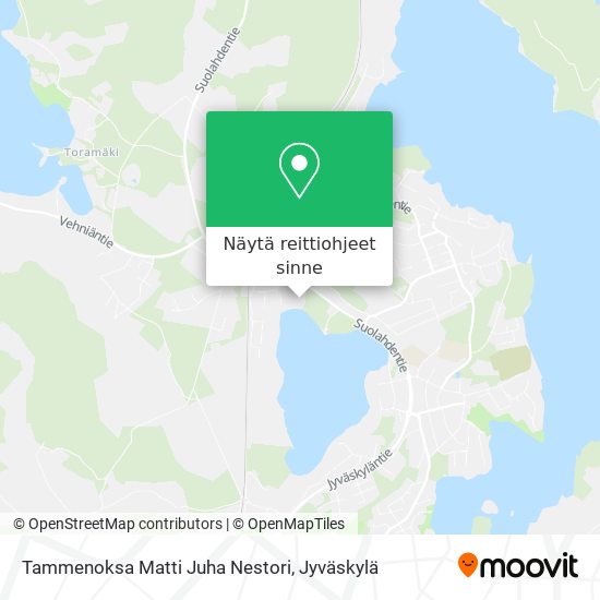 Tammenoksa Matti Juha Nestori kartta