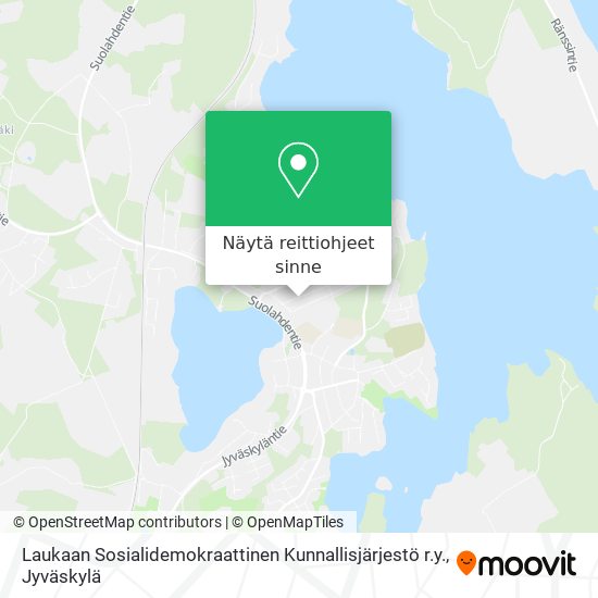 Laukaan Sosialidemokraattinen Kunnallisjärjestö r.y. kartta