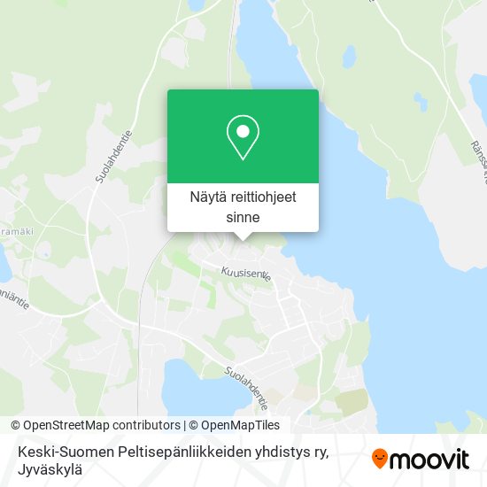 Keski-Suomen Peltisepänliikkeiden yhdistys ry kartta