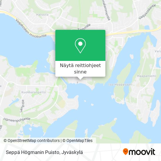 Seppä Högmanin Puisto kartta