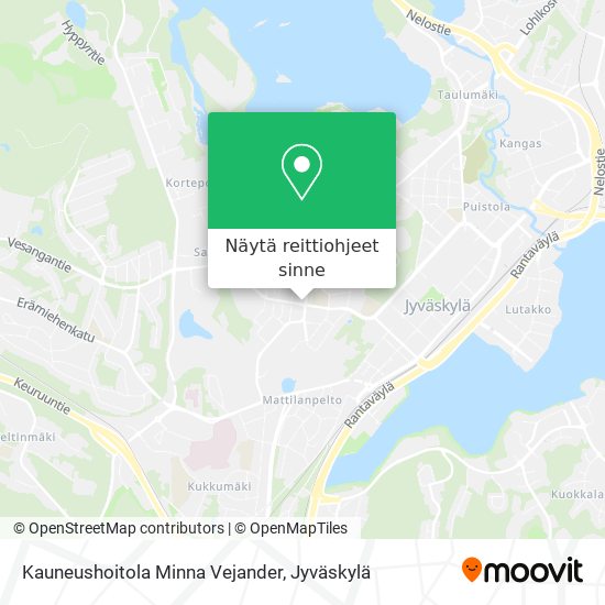 Kauneushoitola Minna Vejander kartta