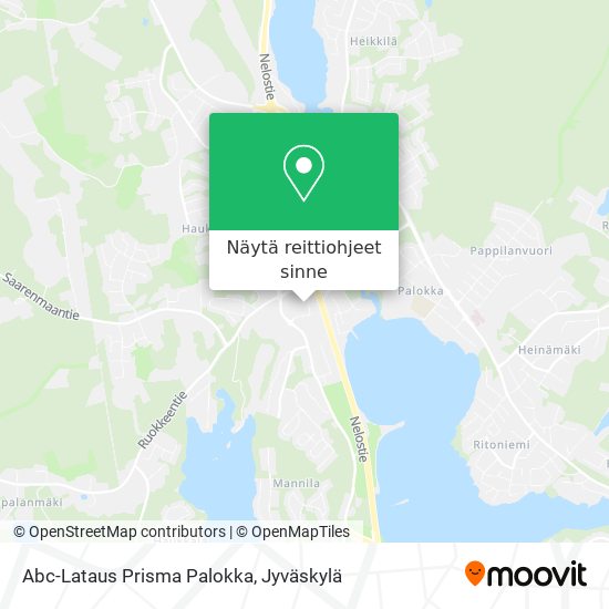 Kuinka päästä kohteeseen Abc-Lataus Prisma Palokka paikassa Jyväskylän Mlk  kulkuvälineellä Bussi?
