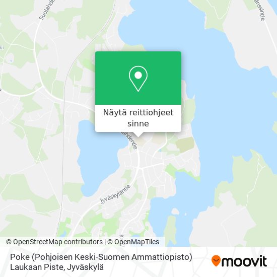 Poke (Pohjoisen Keski-Suomen Ammattiopisto) Laukaan Piste kartta