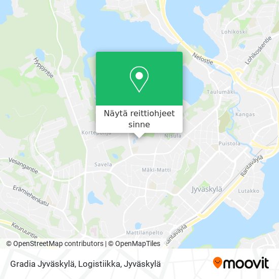 Gradia Jyväskylä, Logistiikka kartta