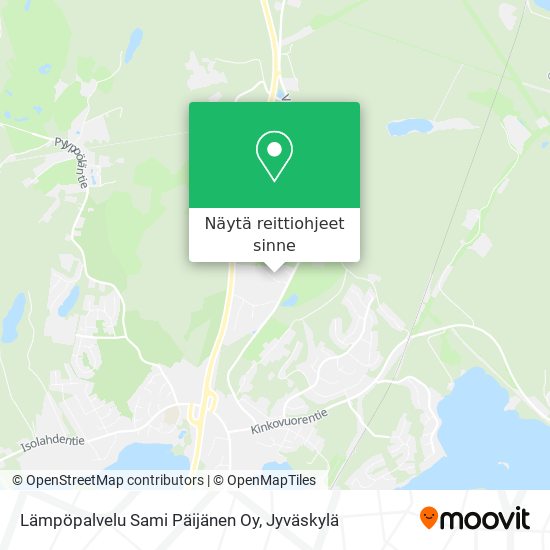 Lämpöpalvelu Sami Päijänen Oy kartta