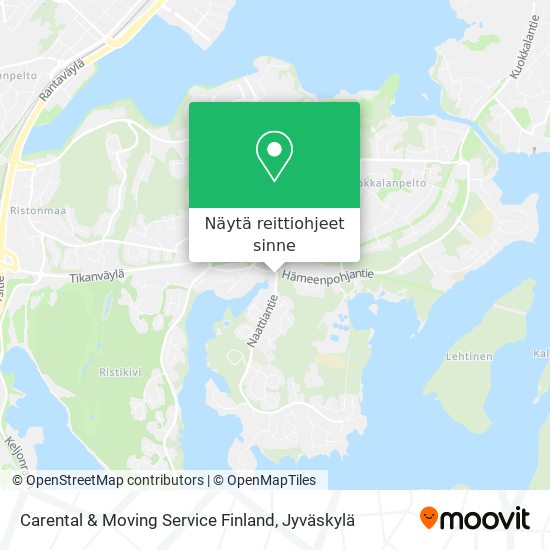 Carental & Moving Service Finland kartta