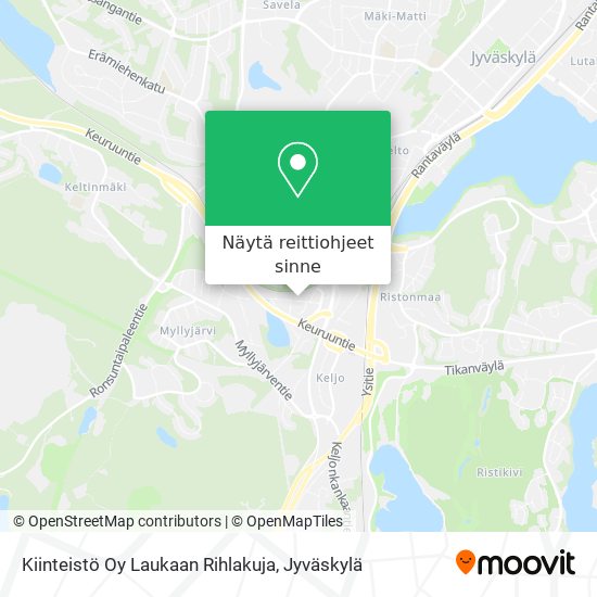 Kiinteistö Oy Laukaan Rihlakuja kartta