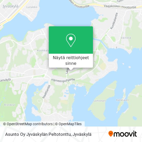 Asunto Oy Jyväskylän Peltotonttu kartta