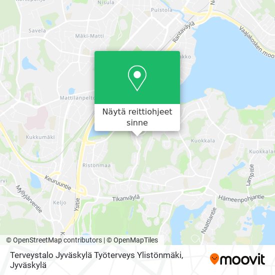 Terveystalo Jyväskylä Työterveys Ylistönmäki kartta