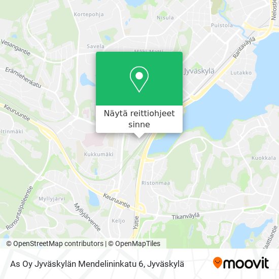 As Oy Jyväskylän Mendelininkatu 6 kartta