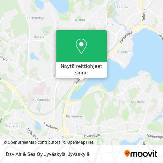 Dsv Air & Sea Oy Jyväskylä kartta