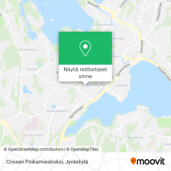 Crissen Poikamiesboksi kartta