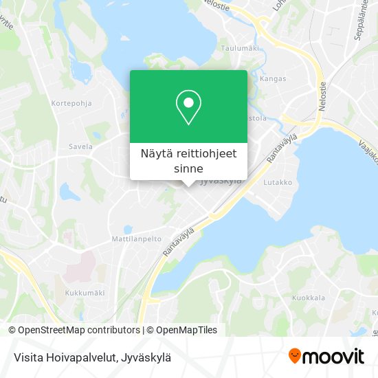 Visita Hoivapalvelut kartta