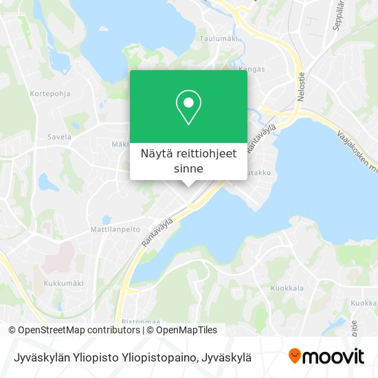 Jyväskylän Yliopisto Yliopistopaino kartta