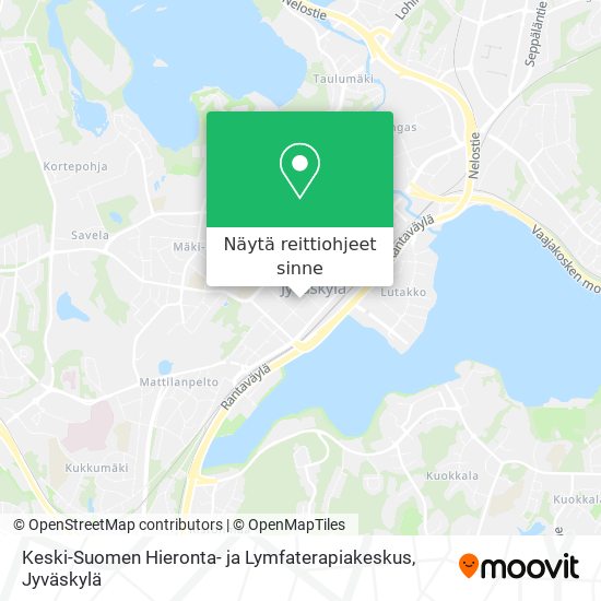 Keski-Suomen Hieronta- ja Lymfaterapiakeskus kartta