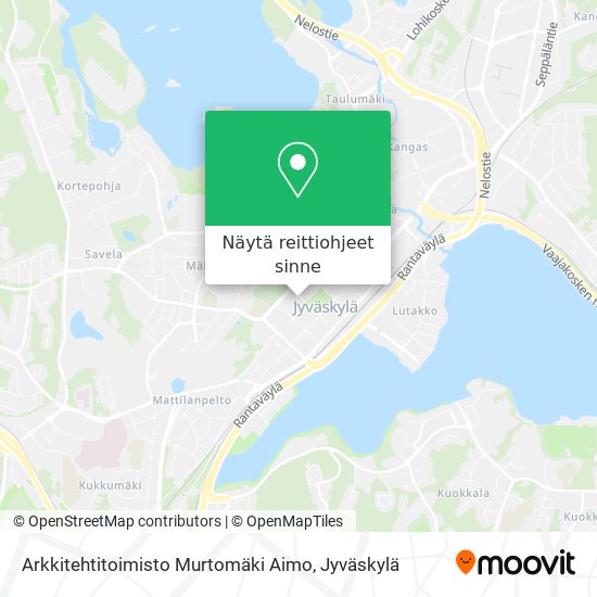 Arkkitehtitoimisto Murtomäki Aimo kartta
