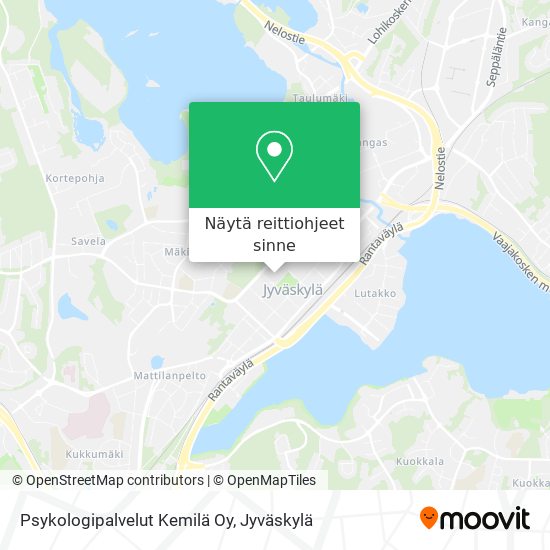 Psykologipalvelut Kemilä Oy kartta