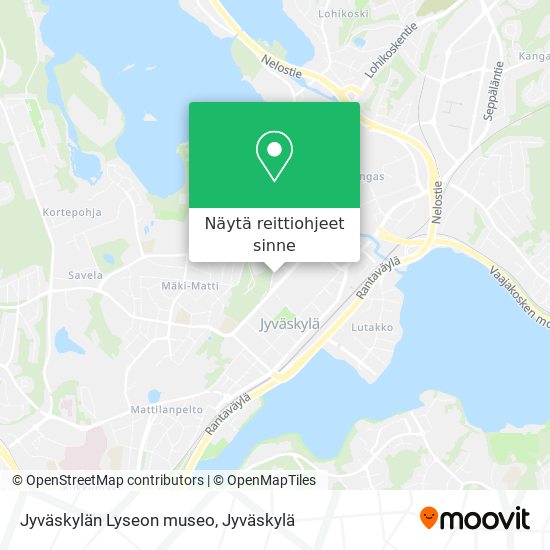 Jyväskylän Lyseon museo kartta