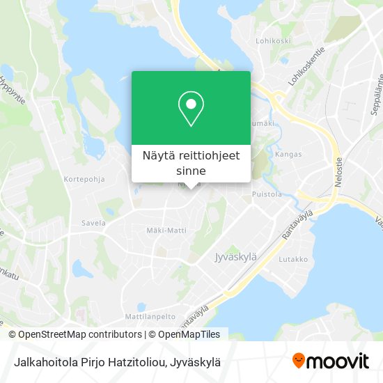 Jalkahoitola Pirjo Hatzitoliou kartta