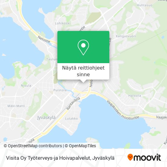 Visita Oy Työterveys-ja Hoivapalvelut kartta