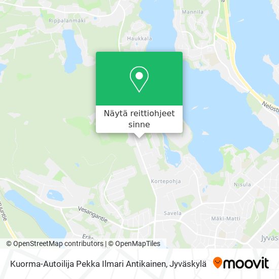 Kuorma-Autoilija Pekka Ilmari Antikainen kartta