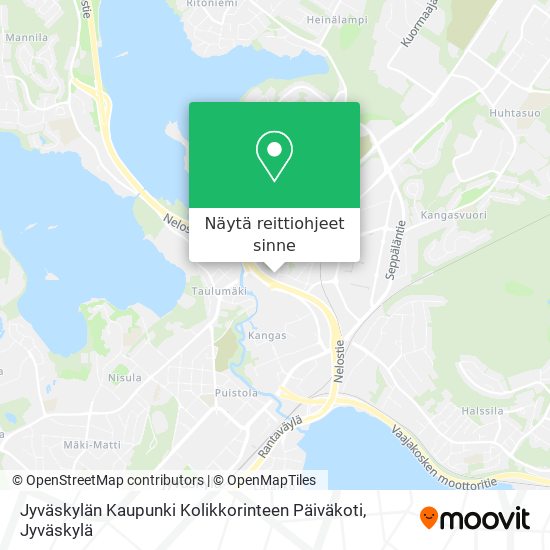 Jyväskylän Kaupunki Kolikkorinteen Päiväkoti kartta