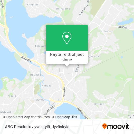 ABC Pesukatu Jyväskylä kartta