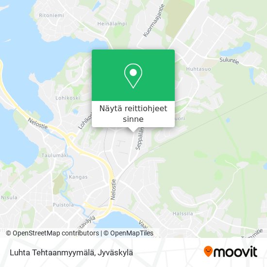Luhta Tehtaanmyymälä kartta