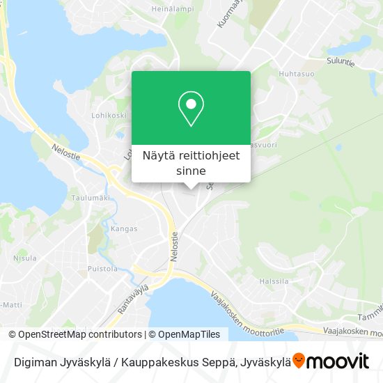 Digiman Jyväskylä / Kauppakeskus Seppä kartta