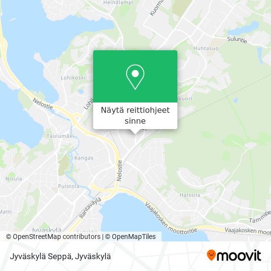 Jyväskylä Seppä kartta