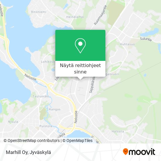 Kuinka päästä kohteeseen Marhill Oy paikassa Jyväskylä kulkuvälineellä  Bussi?