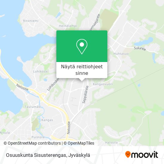 Osuuskunta Sisusterengas kartta