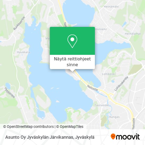 Asunto Oy Jyväskylän Järvikannas kartta