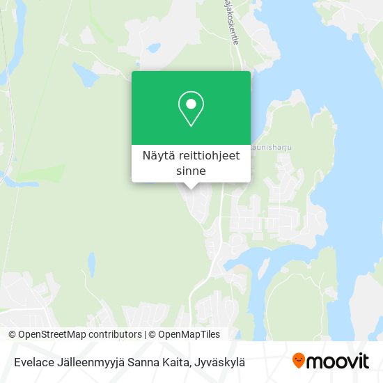 Evelace Jälleenmyyjä Sanna Kaita kartta