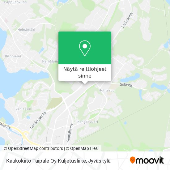 Kaukokiito Taipale Oy Kuljetusliike kartta