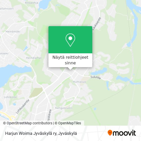 Harjun Woima Jyvãskylã ry kartta