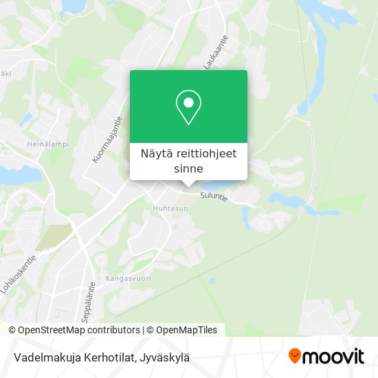 Vadelmakuja Kerhotilat kartta