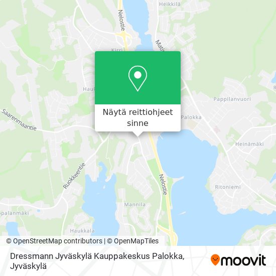 Dressmann Jyväskylä Kauppakeskus Palokka kartta