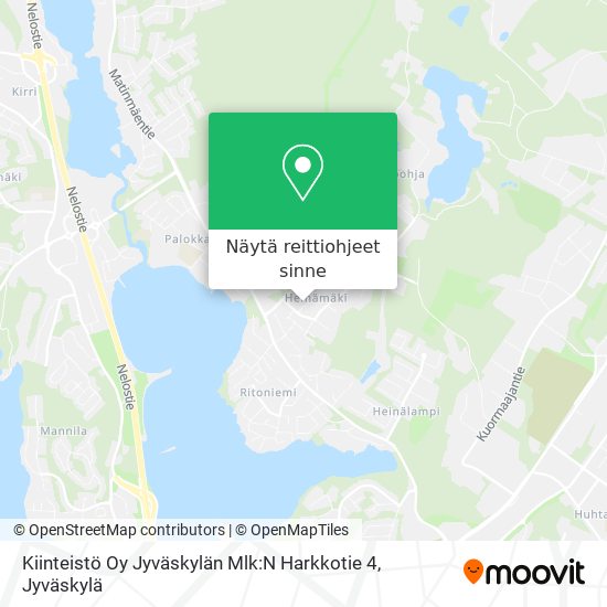 Kiinteistö Oy Jyväskylän Mlk:N Harkkotie 4 kartta