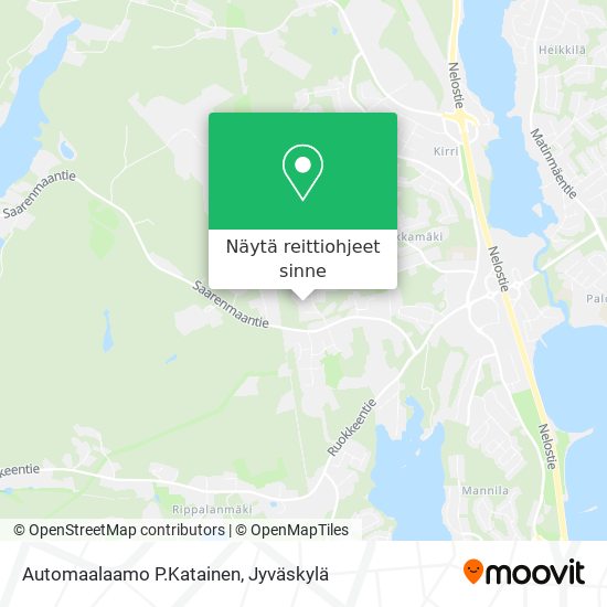 Automaalaamo P.Katainen kartta