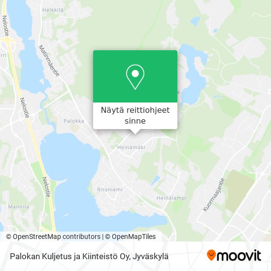 Palokan Kuljetus ja Kiinteistö Oy kartta