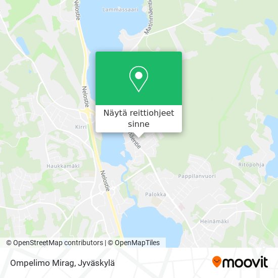 Ompelimo Mirag kartta