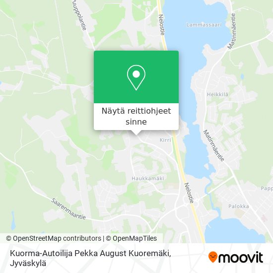 Kuorma-Autoilija Pekka August Kuoremäki kartta