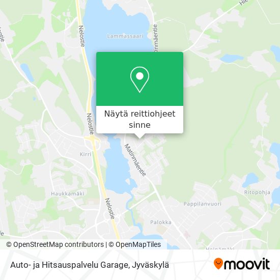 Auto- ja Hitsauspalvelu Garage kartta