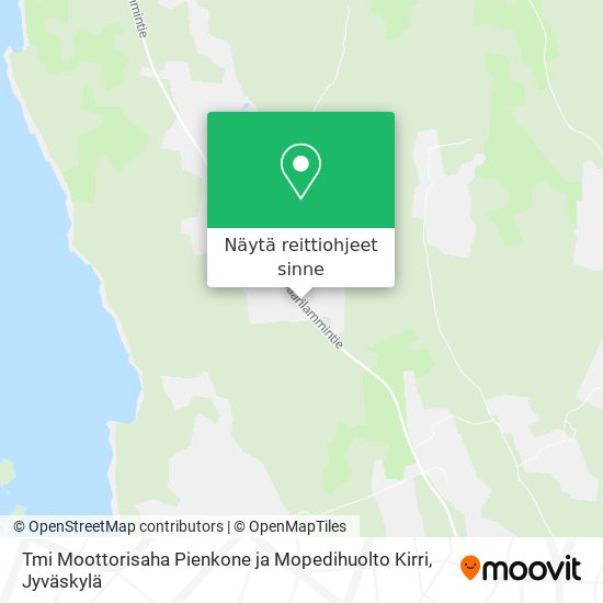 Tmi Moottorisaha Pienkone ja Mopedihuolto Kirri kartta